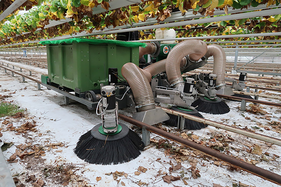 Leaf vacuum sweeper